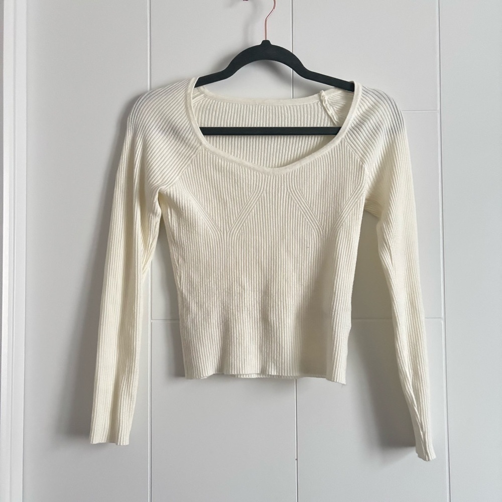 3/$45 Sweetheart Ribbed Sweater - Picture 2 of 8